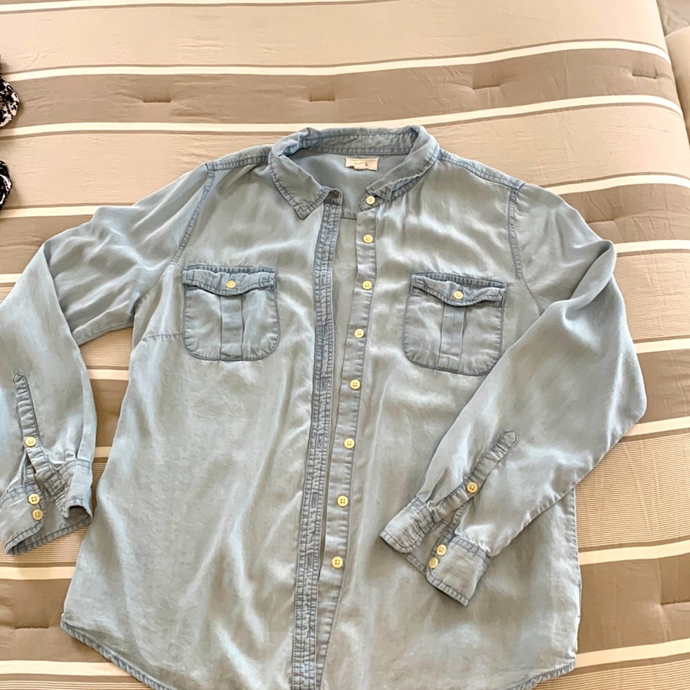 Jeans button down women’s shirt